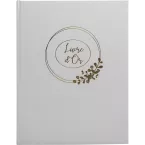 Ring flower gold edge 100 page guestbook/ Pc.