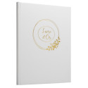 Livre d'or 100 pages tranche or Ringflower/ Pce