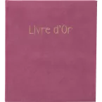 Gastenboek 100p gd 2-1x19 Skandi oudroze/ St.