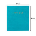 Livre d'or 140 pages tranche or Skandi/ Pce