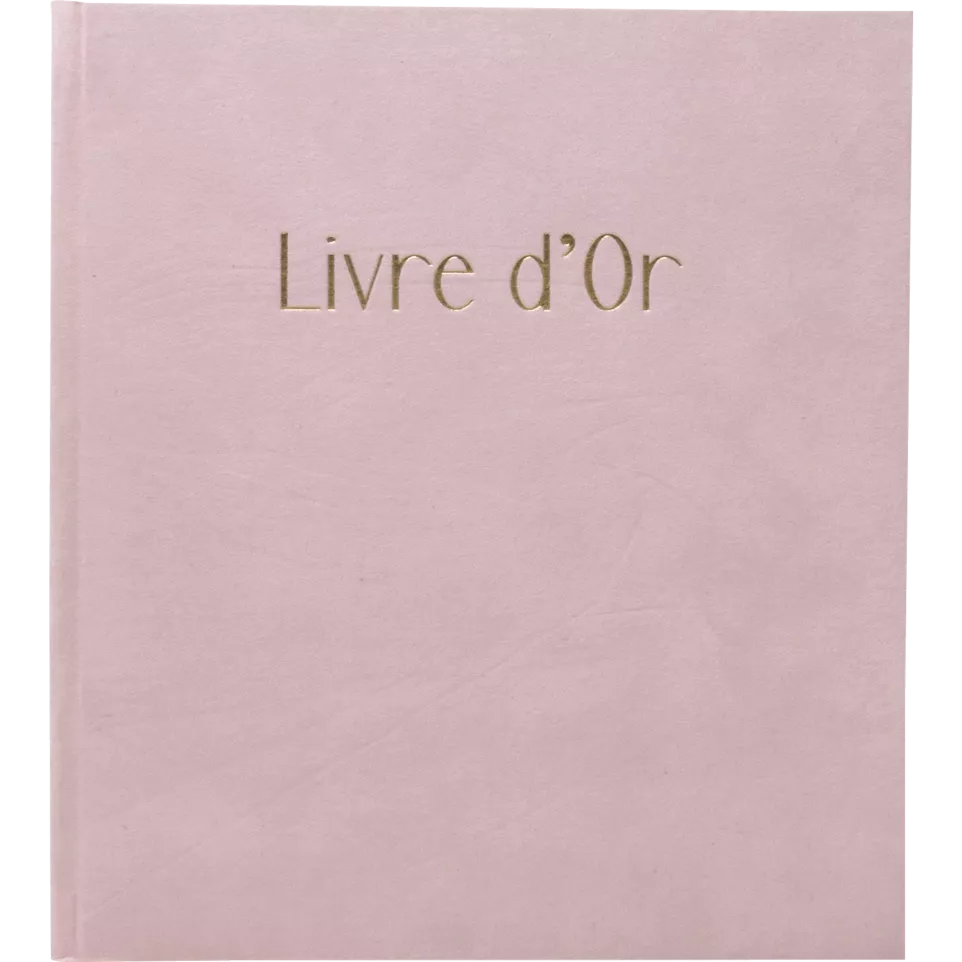 Gastenboek 100p goud- 21x19 Skandi...