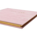 Gastenboek 100p goud- 21x19 Skandi nude/ St.