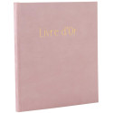 Gastenboek 100p goud- 21x19 Skandi nude/ St.