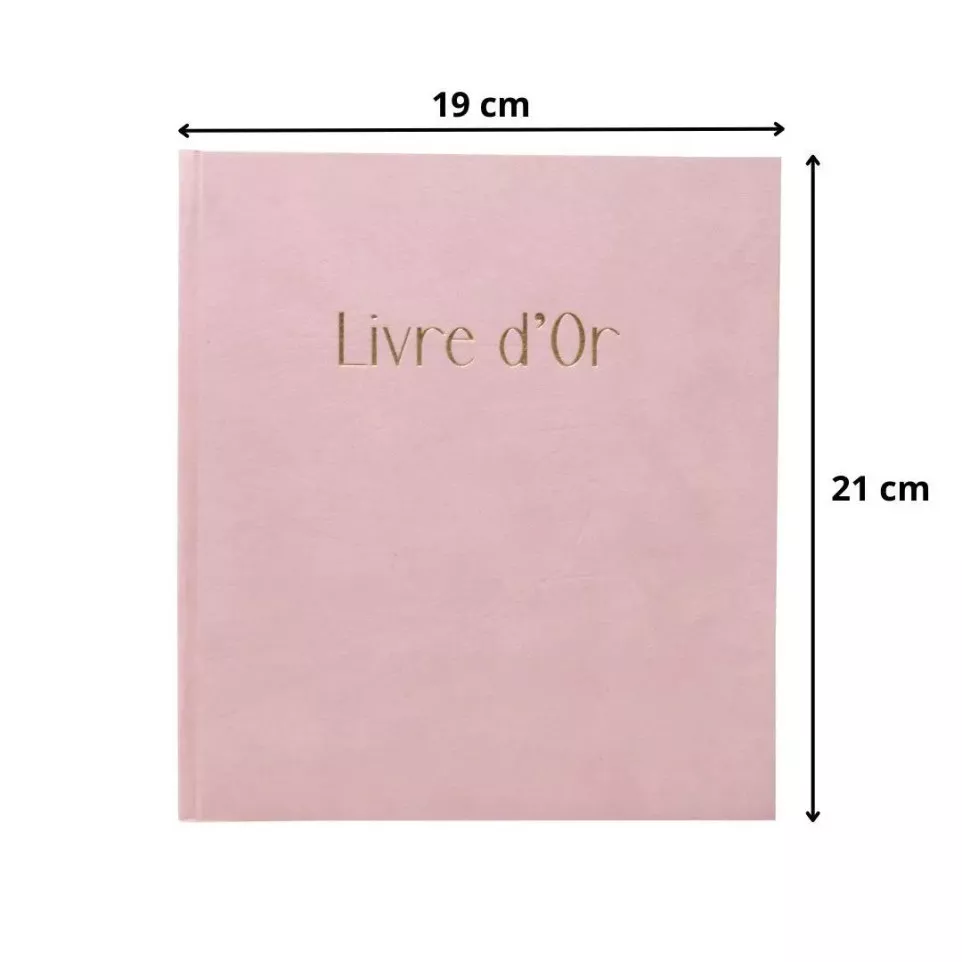 Gastenboek 100p goud- 21x19 Skandi...