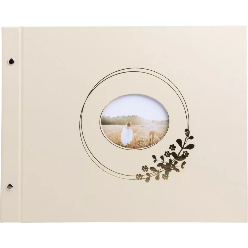 Ring flower 40 White Pages Screw back...
