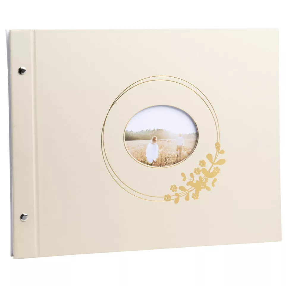 Ring flower 40 White Pages Screw back...