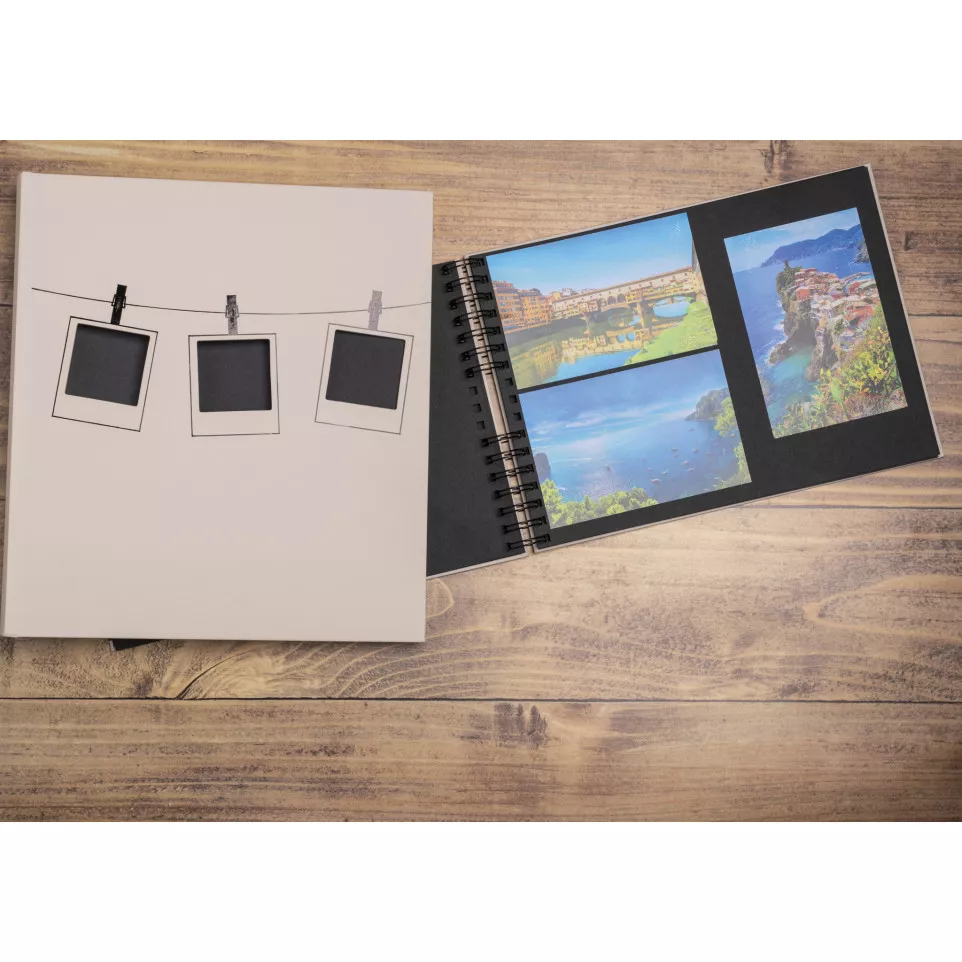 Fotoalb spir 50p zw-32x22 Instants...