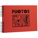 Fotoalb spir 50p zw-32x22 Musicart rood/ St.