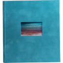 Fotoalb boek 60p w 2-9x32 Skandi turkoois/ St.