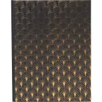 Gastenboek 100p goud- 27x22 NeoDeco zwart/ St.