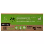 Reel for receipts 80x72mm - 76m - 1 thermal ply 48g/m2 phenol and plastic free/ Pc.