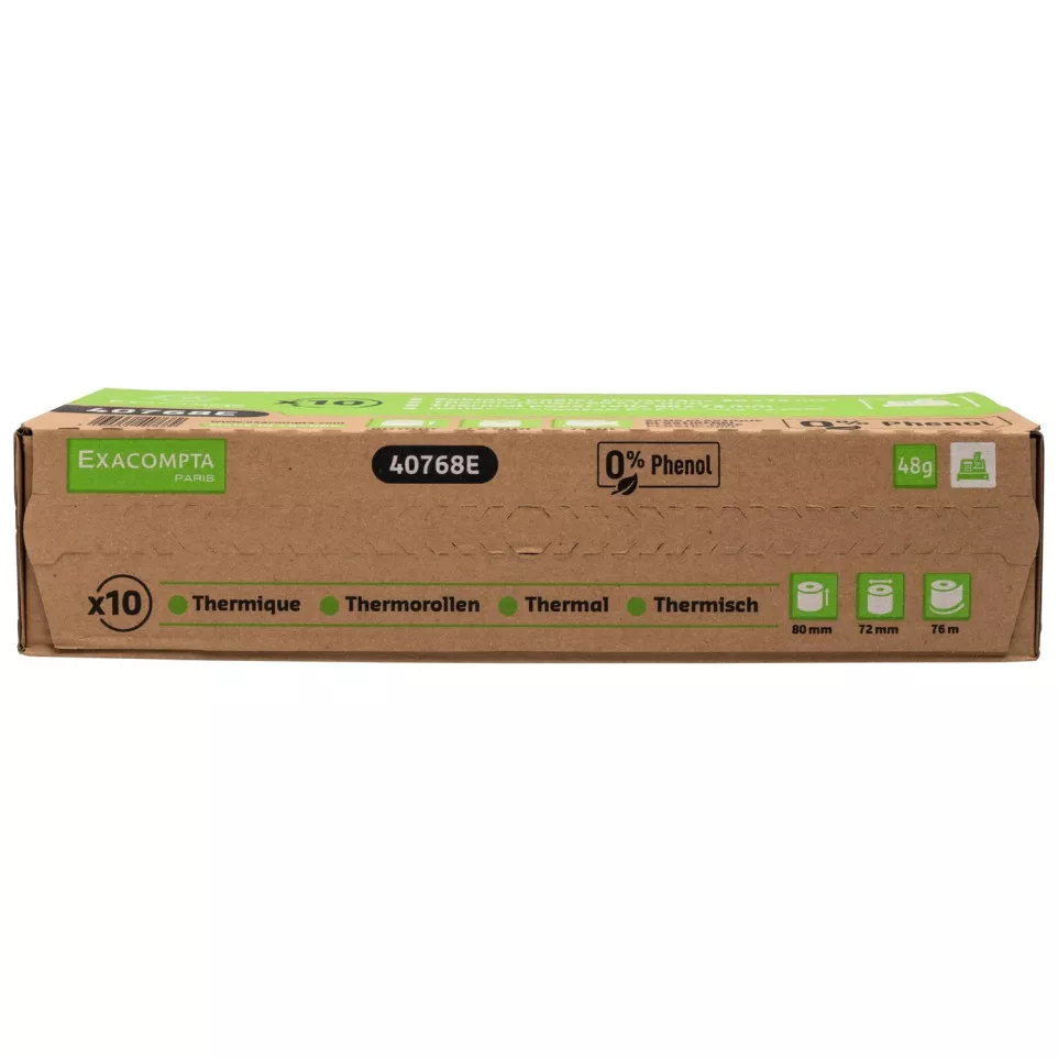 Bobine pour tickets de caisse 80x72mm...