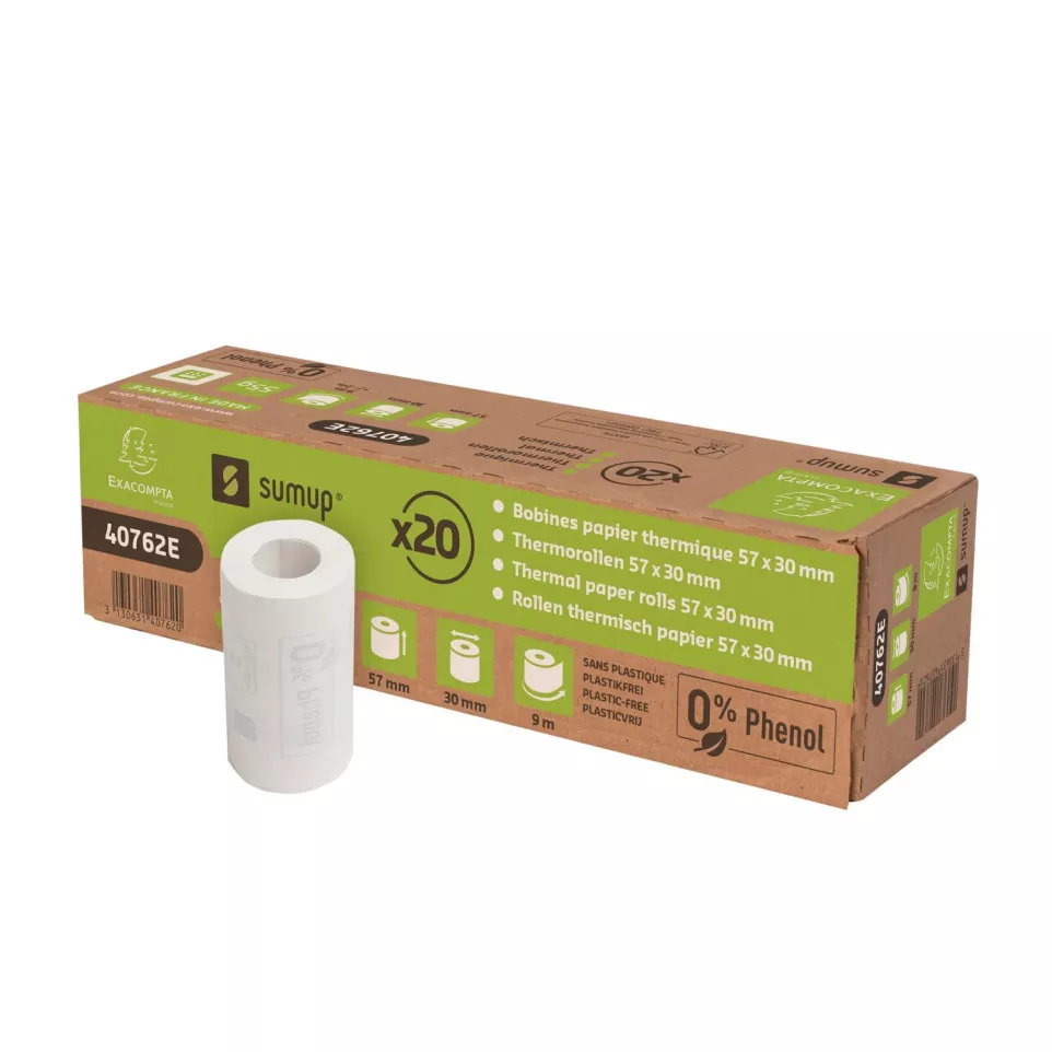 Bobine pour tickets de carte bancaire...