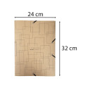 Chemise à élastiques 3 rabats Maxi Capacity carte enduite Eterneco - A4/ Pce