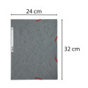 Elastomap glanskarto-n 400 3 klep grijs/ St.