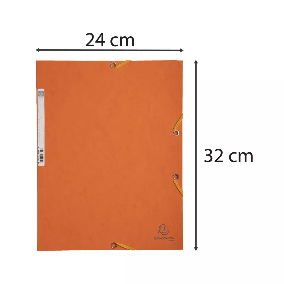Exacompta Elasticated Folder, 3-Flap,...