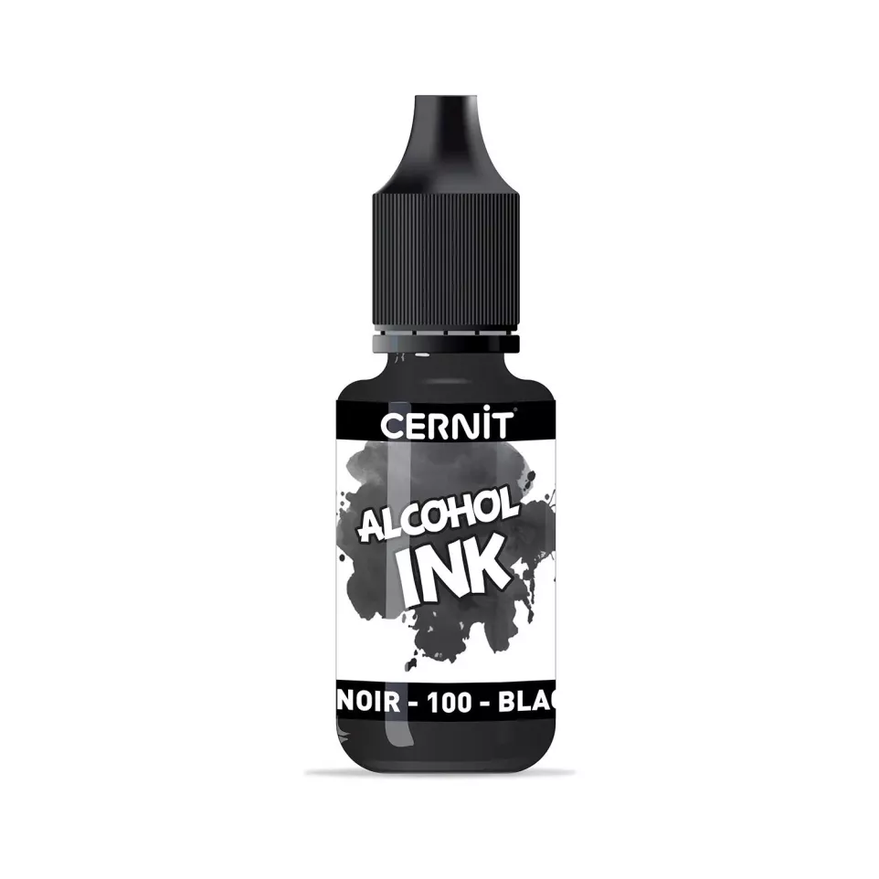 Cernit alcoholinkt 20ml Zwart-/ St.