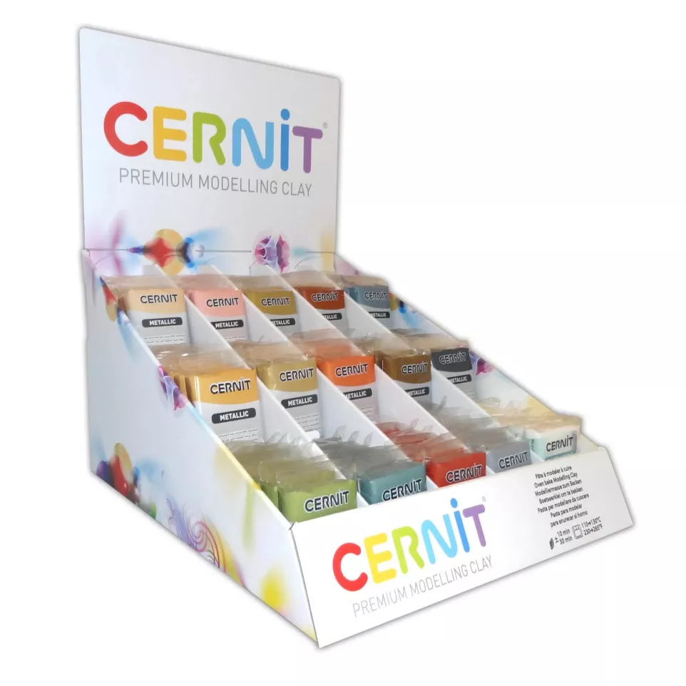 Cernit lege display-karton 15 kleur....