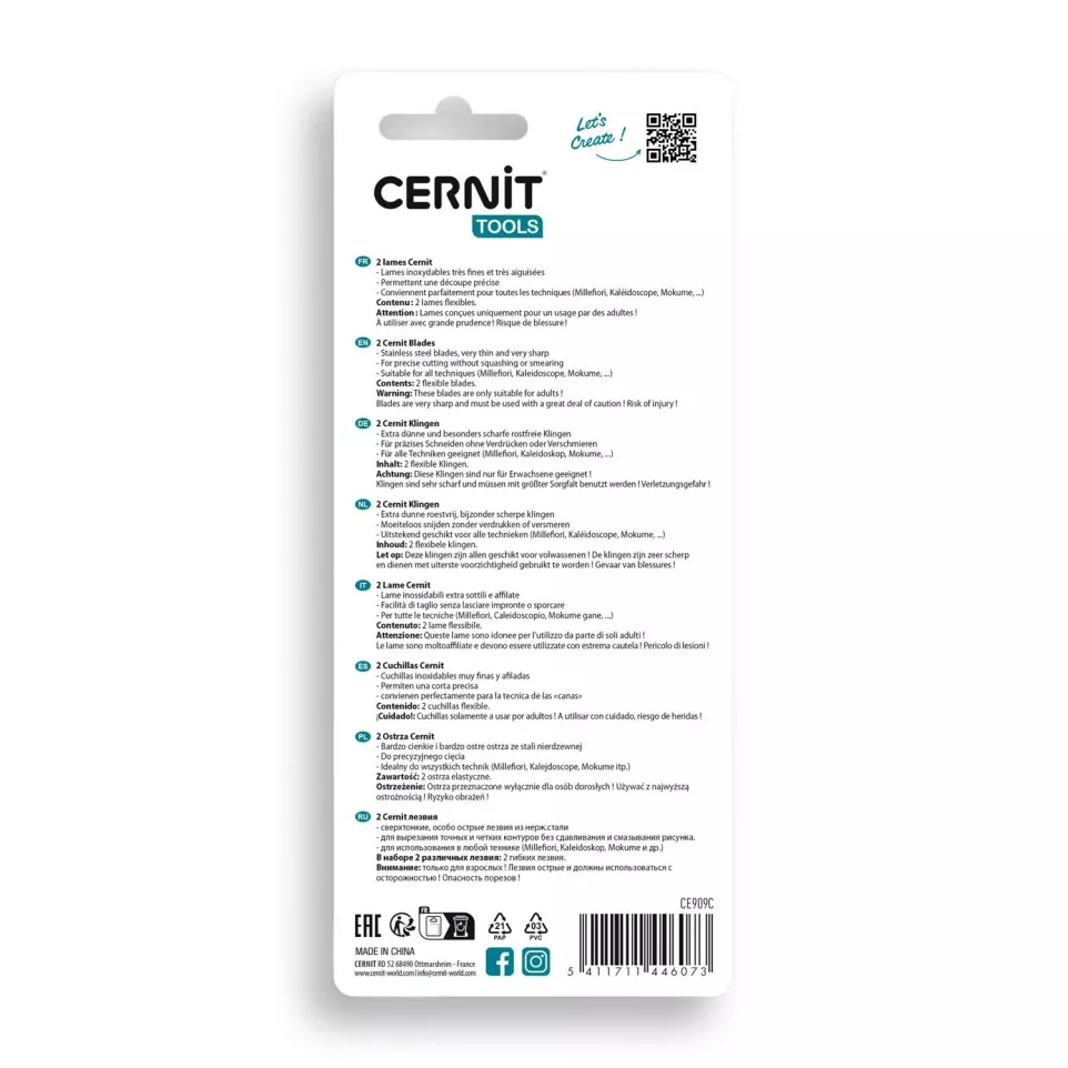 Cernit 2 flexible blades/ Pc.