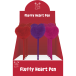 3 ASSORT FLUFFY HEART PENS 72/ Pc.