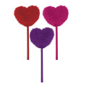 3 ASSORT FLUFFY HEART PENS 72/ Pc.