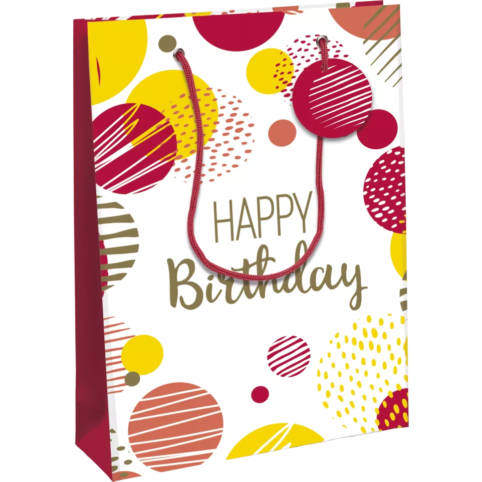 CF PINK HAPPY BDAY L-ARGE BAG 72'S...