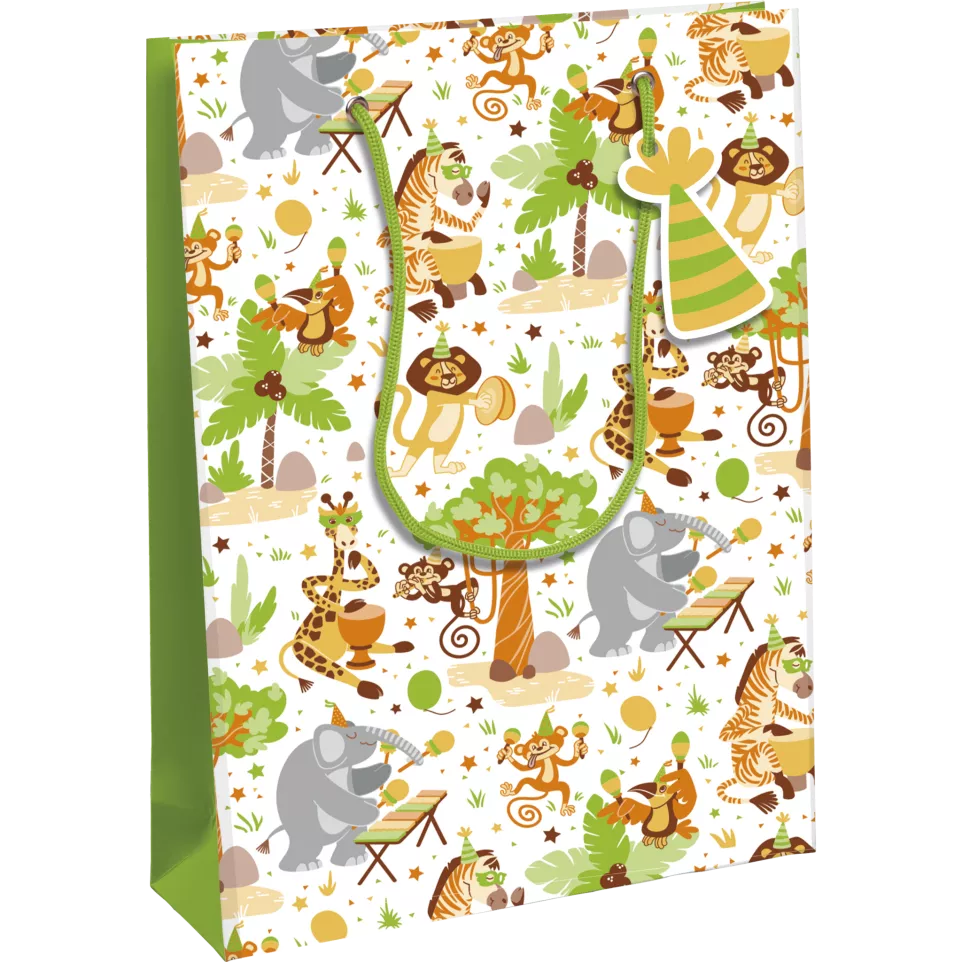 Kraft tas large 26,5x14x33cm Safari-/...