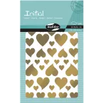 Initial, Bag 4 pl 10.5x16cm, Hearts, gold/silver/ Pc.