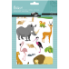 Baby, Wilde dieren, 6 vel 14,8x21cm-/ St.