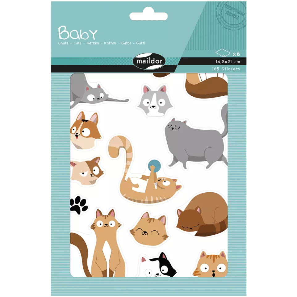 Baby, Bag 6 pl 14.8x21cm, Cats/ Pc.