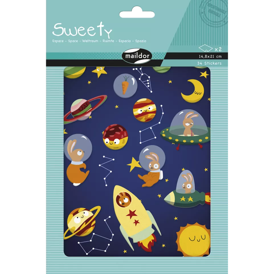Sweety, 2 vel 14,8x21cm, Ruimte-/ St.