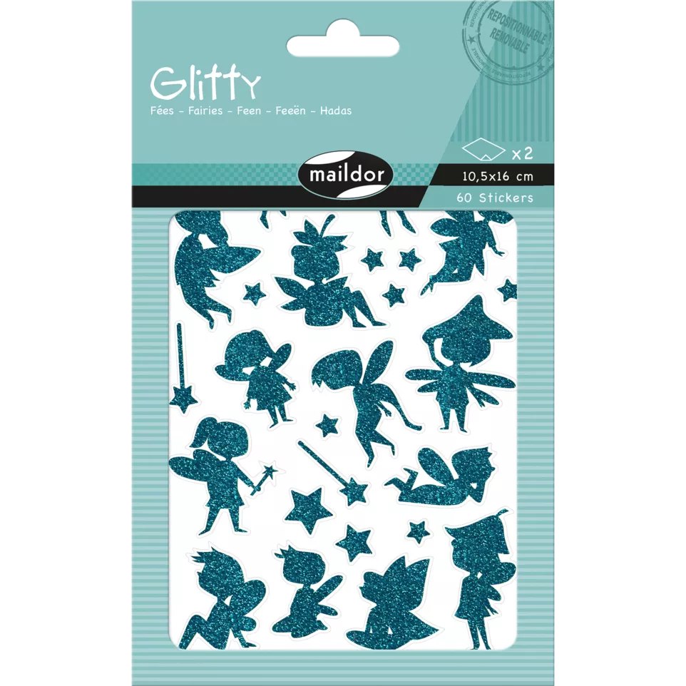 Glitty, Sach 2 pl 10,5x16cm, Fées,...