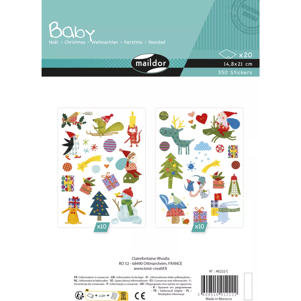 Baby, Kerst, sticker-s 20 vel...