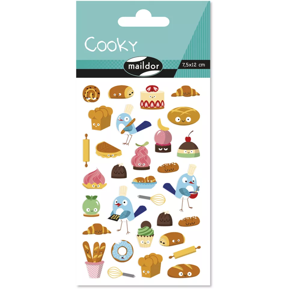 Cooky, 1 vel 7,5x12cm, Gebak-x12cm,...
