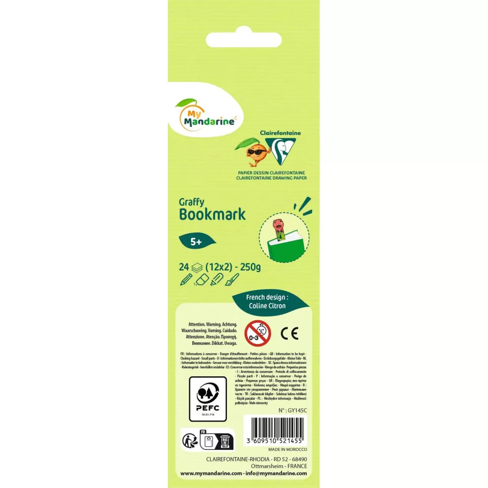 Graffy Bookmark, Dinosaures/ Pce