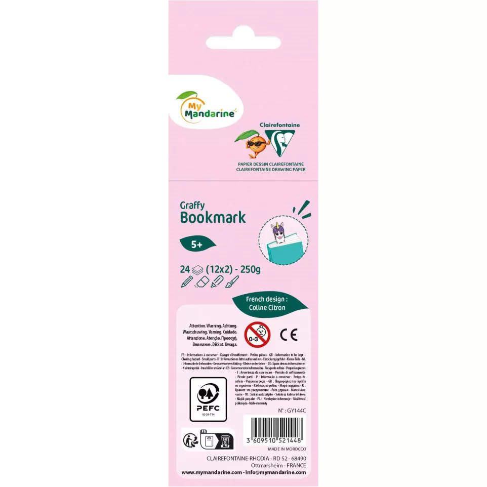 Graffy Bookmark, Licornes/ Pce