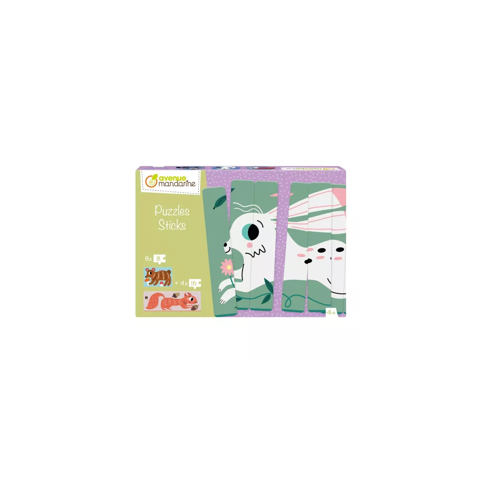 Puzzles Sticks, Forest animals/ Pc.