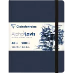 Alpha Lavis carnet cousu 40F A5 300g/ Pce