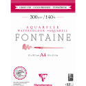 Blok Fontaine A4 12bl fijn 2K lijm-/ St.