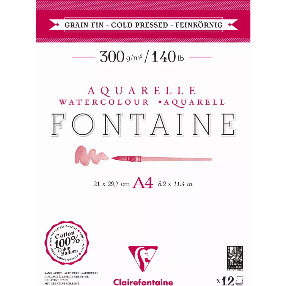 Fontaine bloc collé 2 côtés 12F A4...