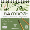 Blok spiraal Bamboo-250g 15x15cm 15bl/ St.