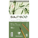 Wirebound pad. Bamboo 250g 13,5x25cm 15P/ Pc.