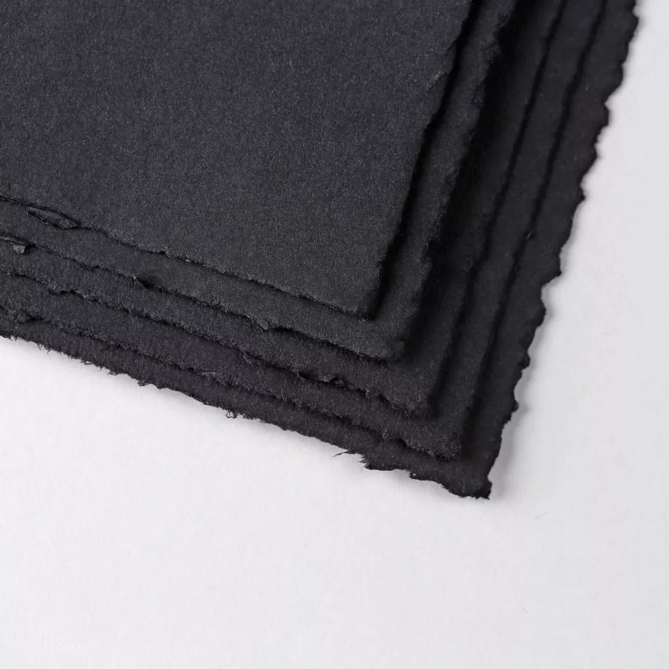 Fontaine Noir paquet 4 bords frangés...