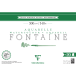 Fontaine bloc collé 4 côtés 20F 36x51cm 300g grain torchon/ Pce