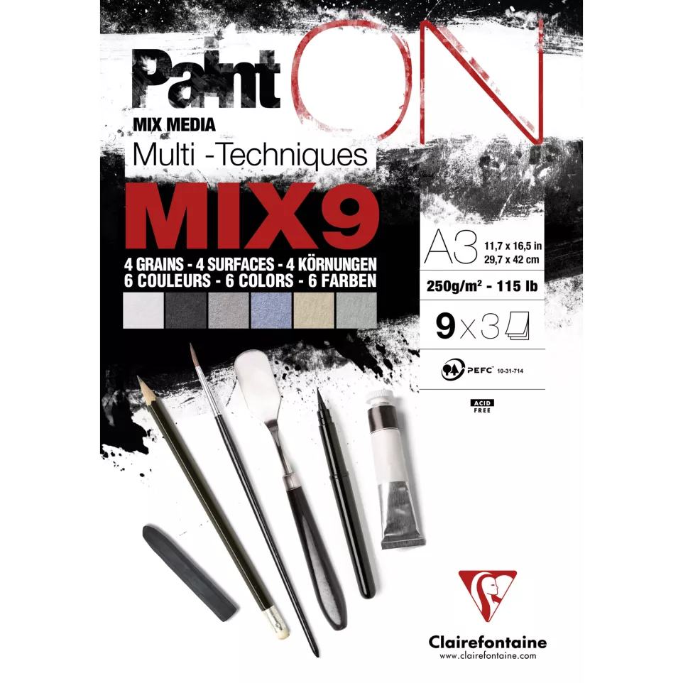 Blok PaintOn 27bl 25-0g ass 9x3bl...