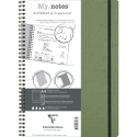 AGE BAG MY.NOTES A4-60SH DET. DOT GREEN/ Pc.