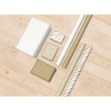 Kraft brut 70g, Blanc & or 5x0,70m, 20rl/ Pce