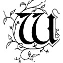 Vierkante zegel sierletter "W"-/ St.