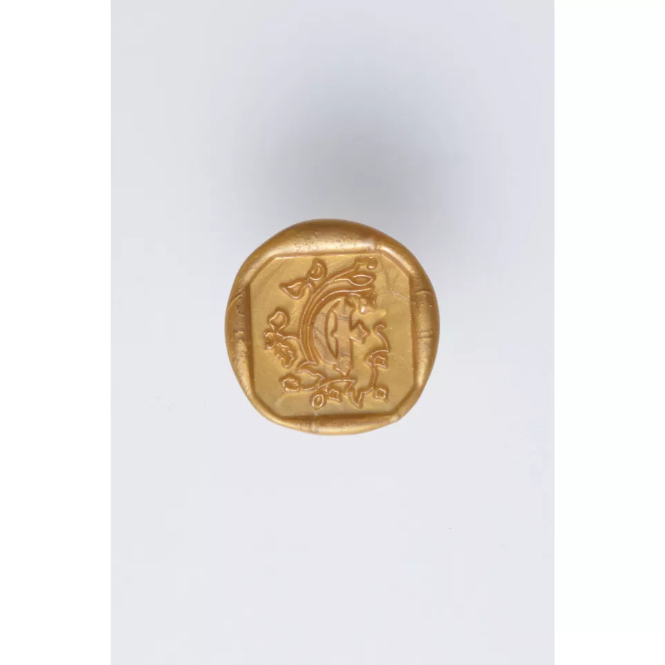 square seal illuminated  "F"""-/ Pc.