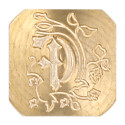 square seal illuminated  "F"""-/ Pc.